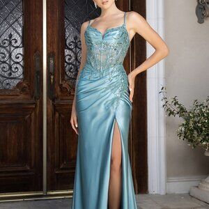 Sheath formal dress. Party prom mother of the bride green,blue,red,pink